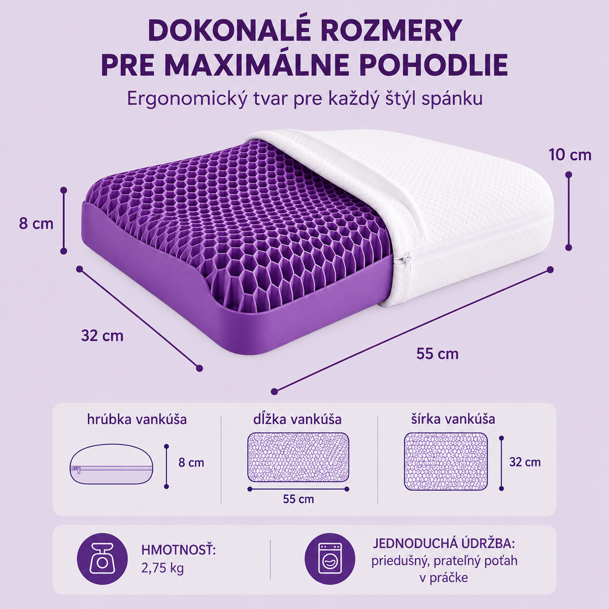 NatureNoc - Včelí plástový vankúš.